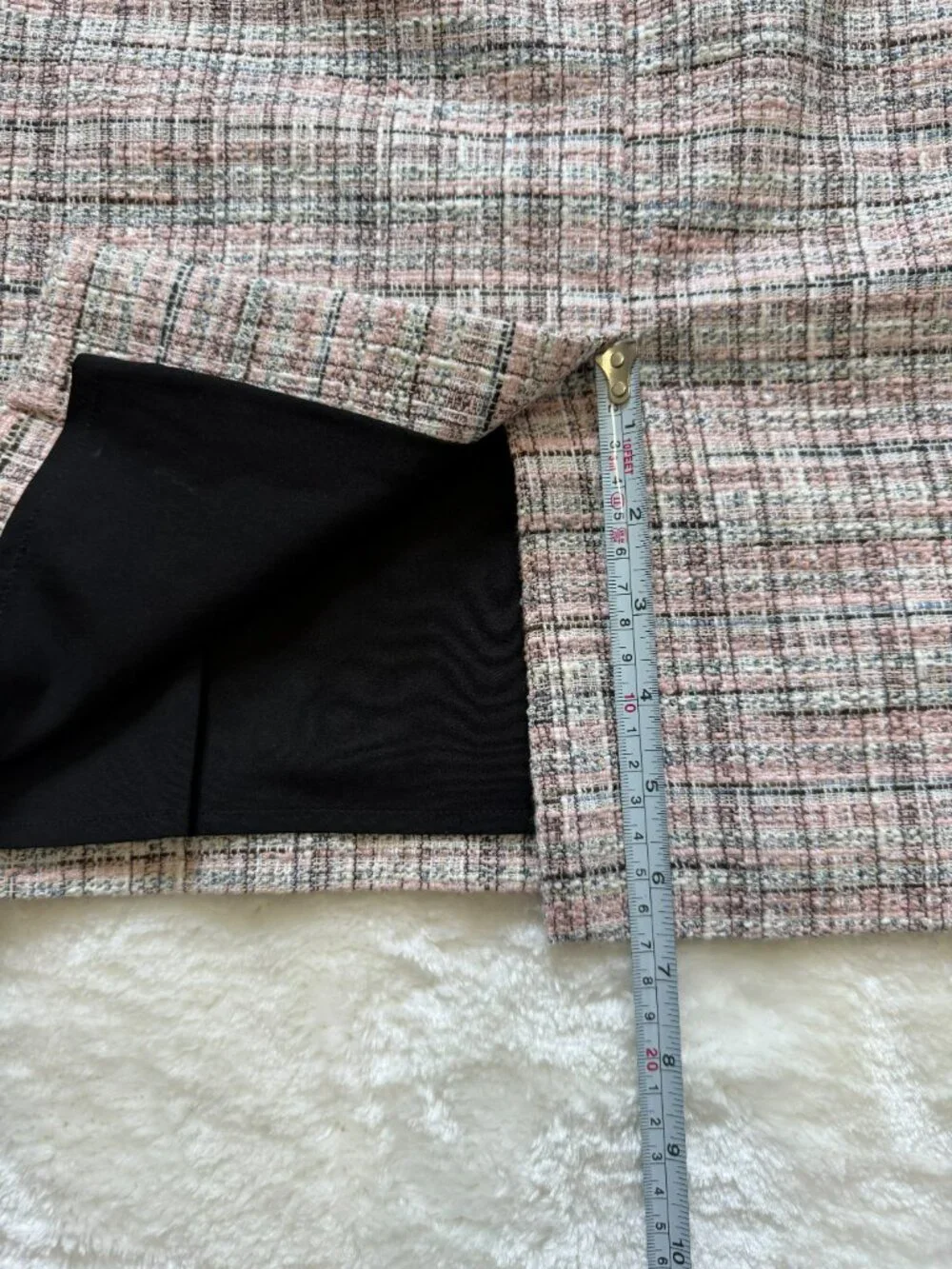 Banana Republic Pink Tweed Pencil Skirt Size 4 Office Chic - Picture 5 of 7